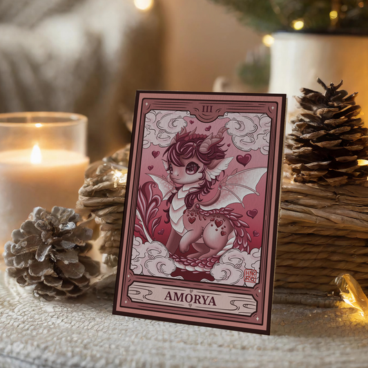 💖 Carte illustrée Amorya - Format A5