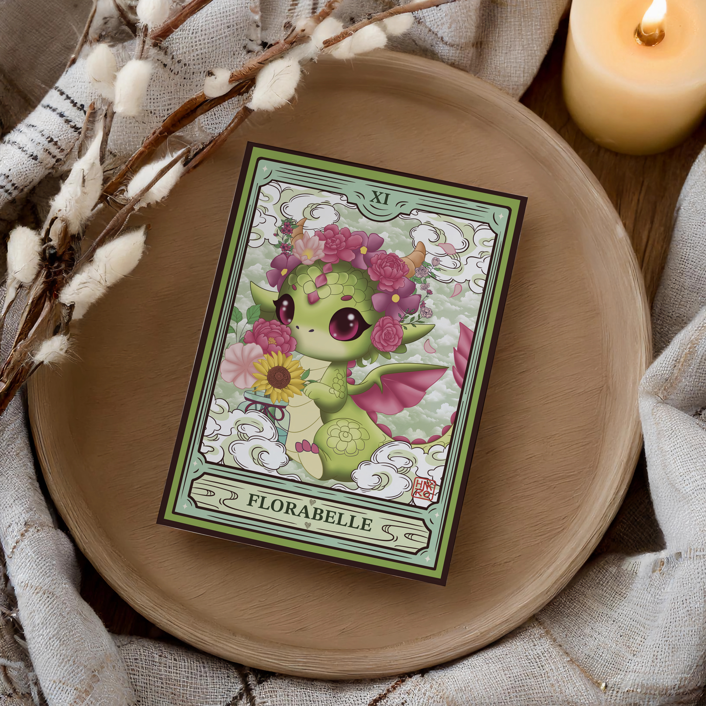 🌸 Carte illustrée Florabelle - Format A5