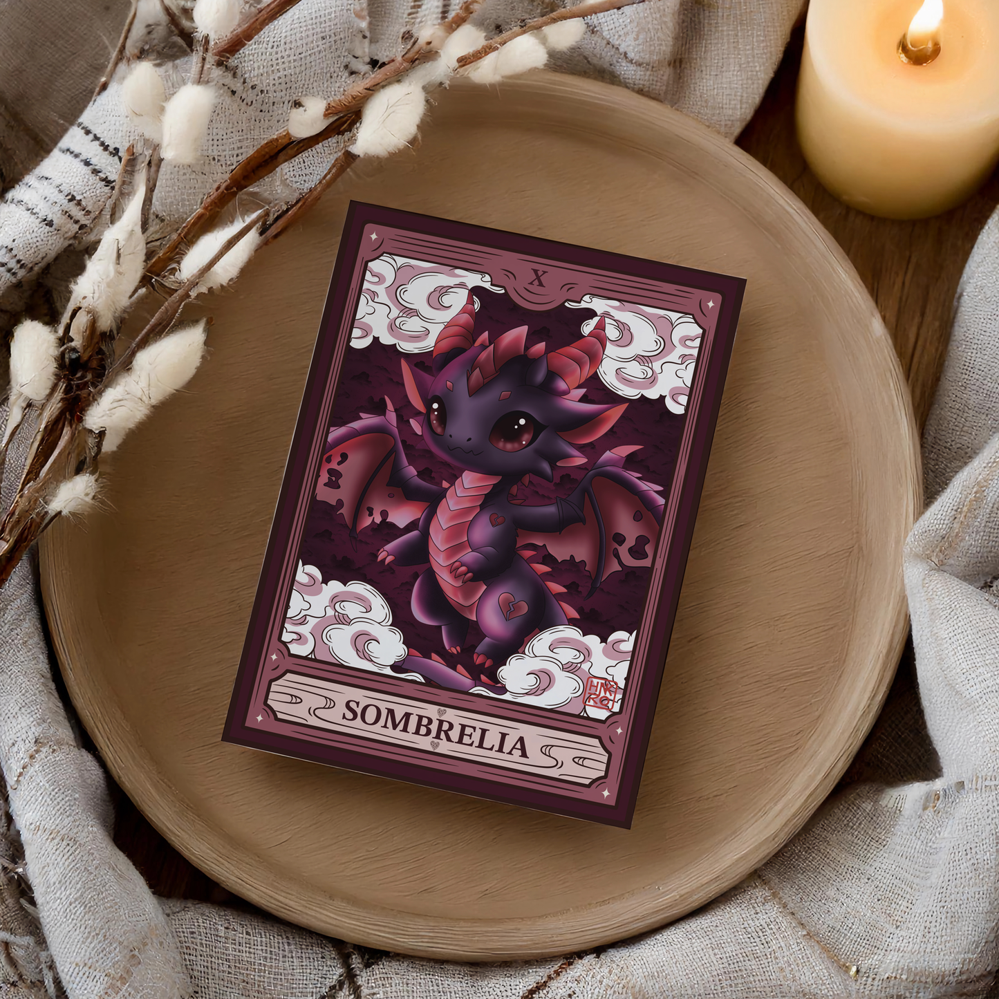 💔 Carte illustrée Sombralia - Format A5