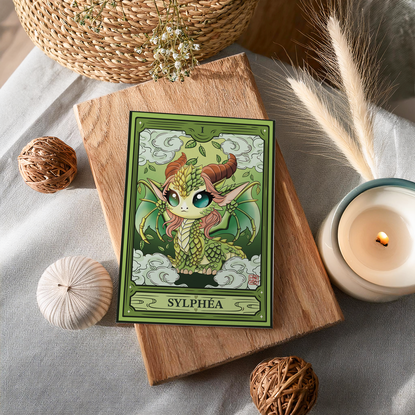 🌬️ Carte illustrée Sylphéa - Format A5