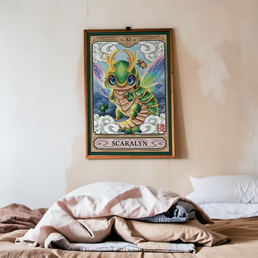 Affiche Scaralyn : Dragon scarabée, gardienne des secrets de la terre