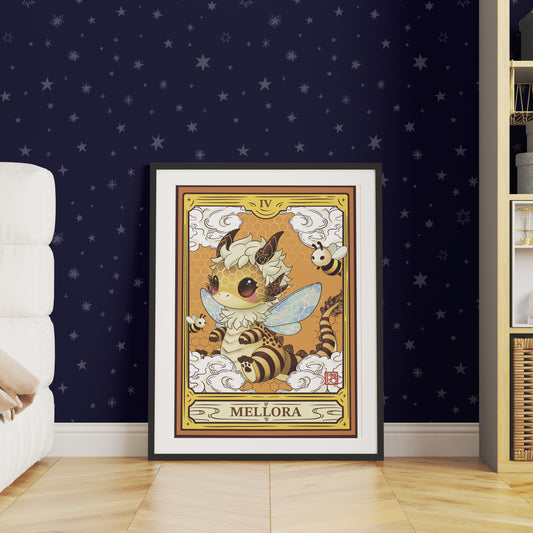 Affiche Mellora : Dragonne du nectar et des floraisons