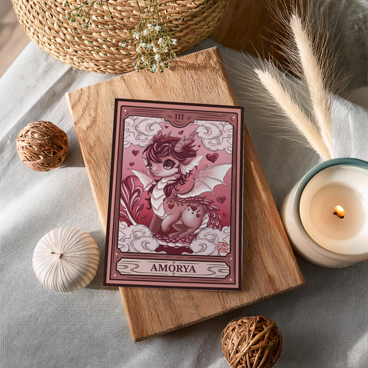 💖 Carte illustrée Amorya - Format A5