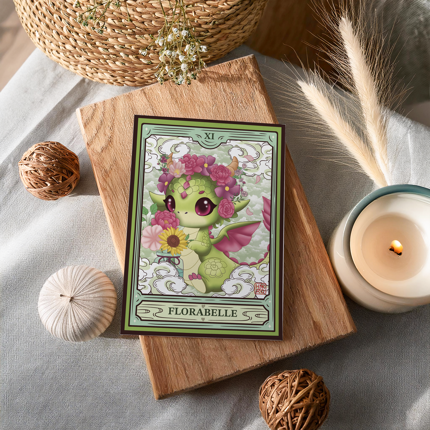 🌸 Carte illustrée Florabelle - Format A5