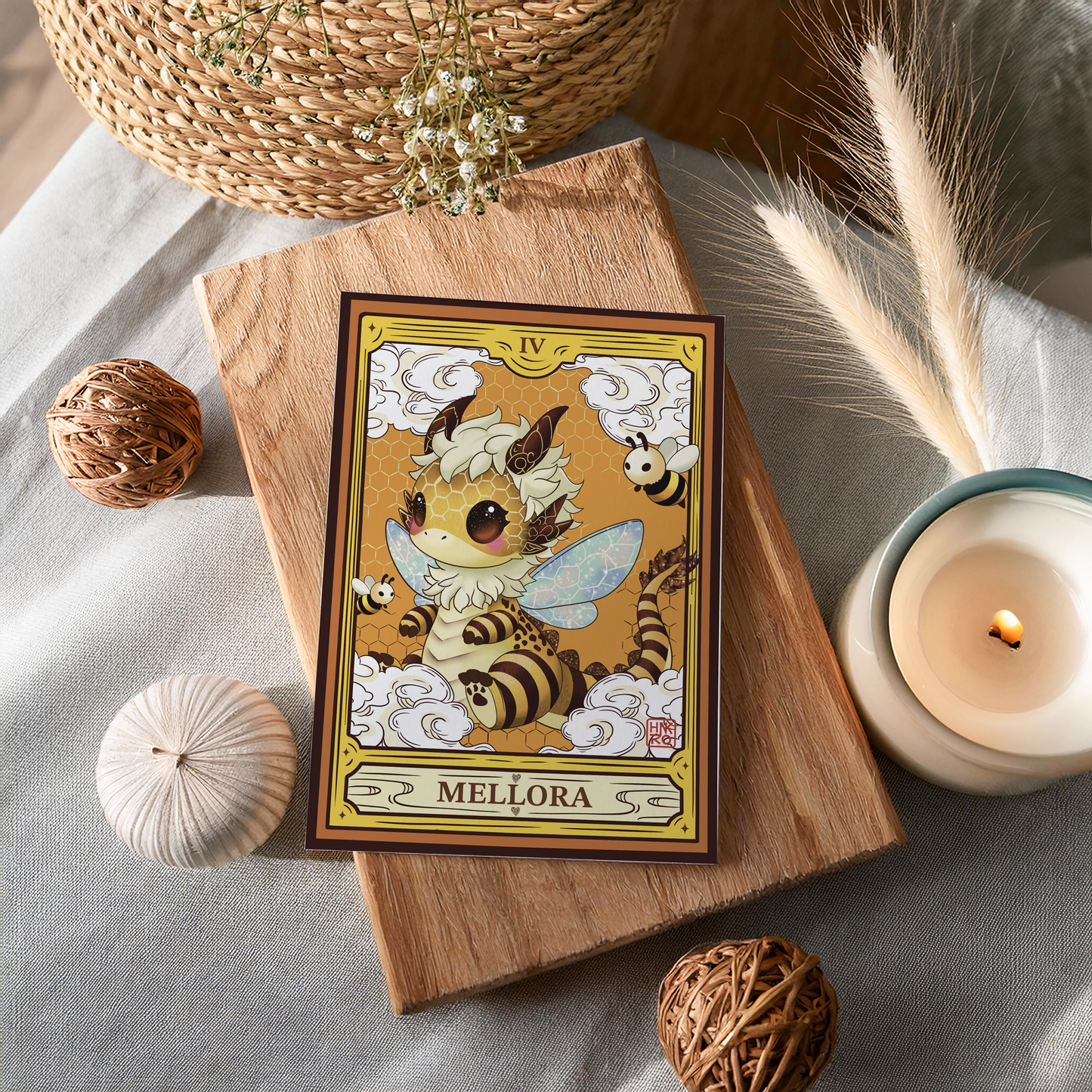 🐝 Carte illustrée Mellora - Format A5