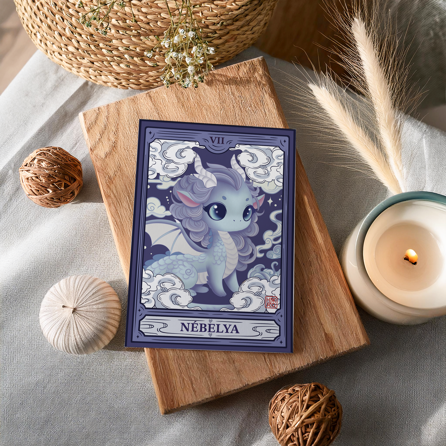 🌫️ Nebelya Illustrated Card - A5 Size