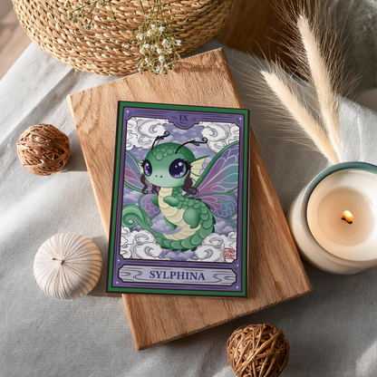 🎐 Carte illustrée Sylphina - Format A5