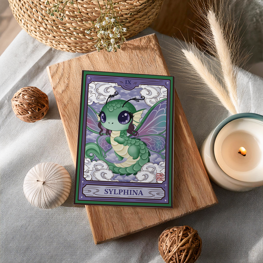🎐 Carte illustrée Sylphina - Format A5