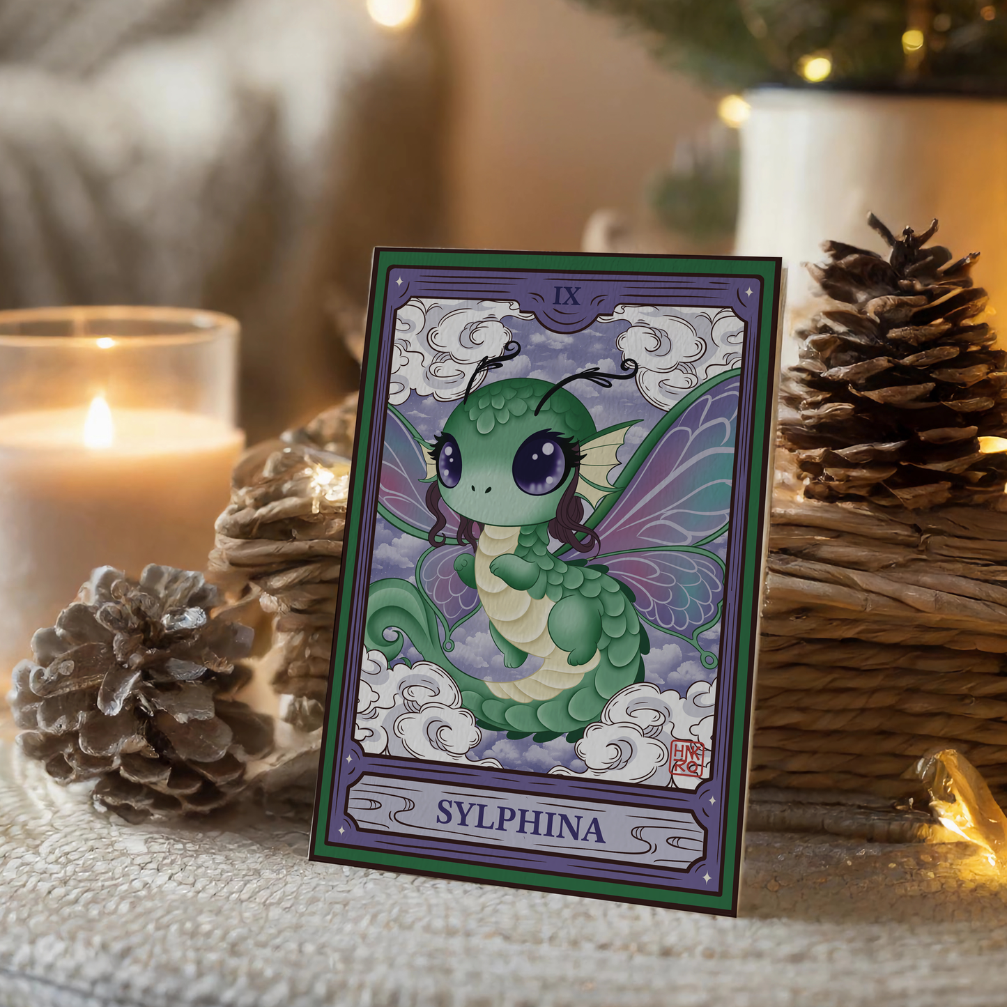 🎐 Carte illustrée Sylphina - Format A5