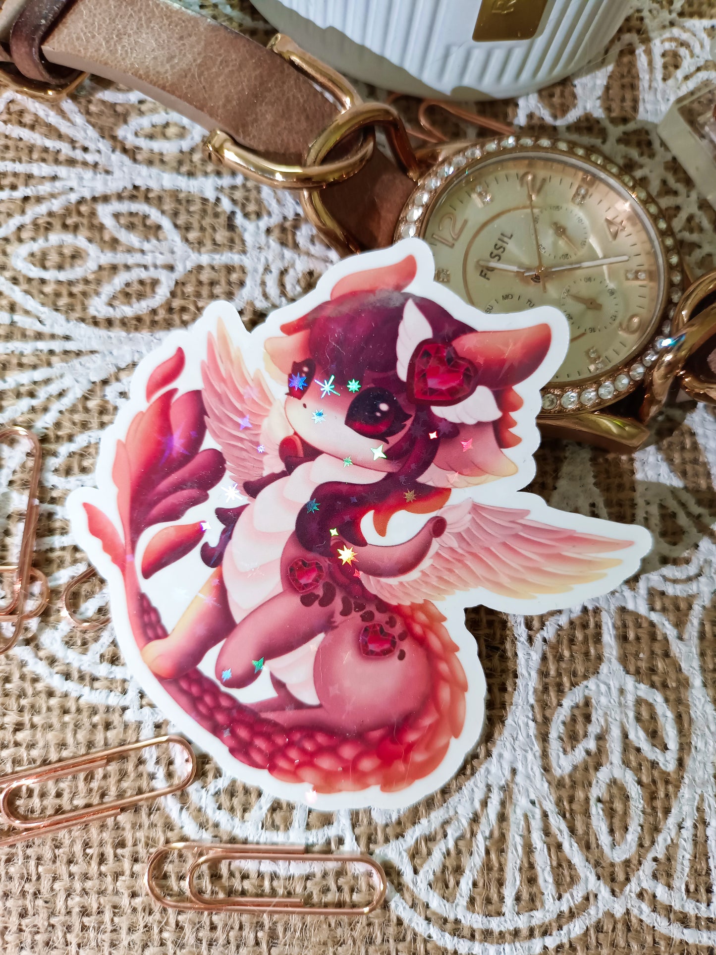 Sticker holographique Amorya