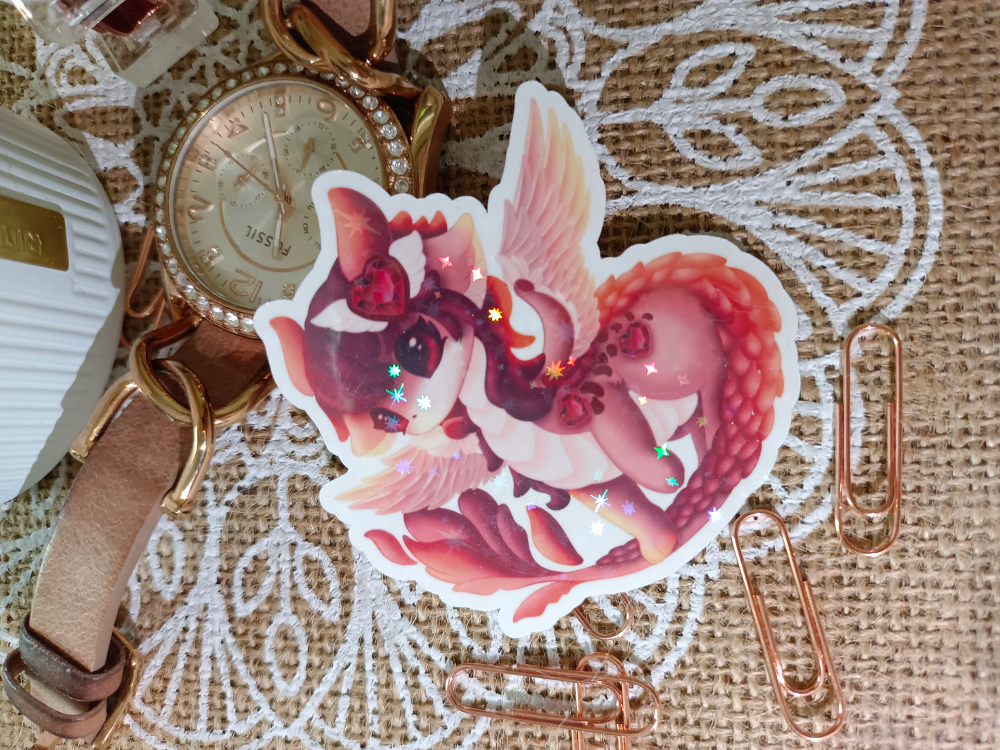 Sticker holographique Amorya