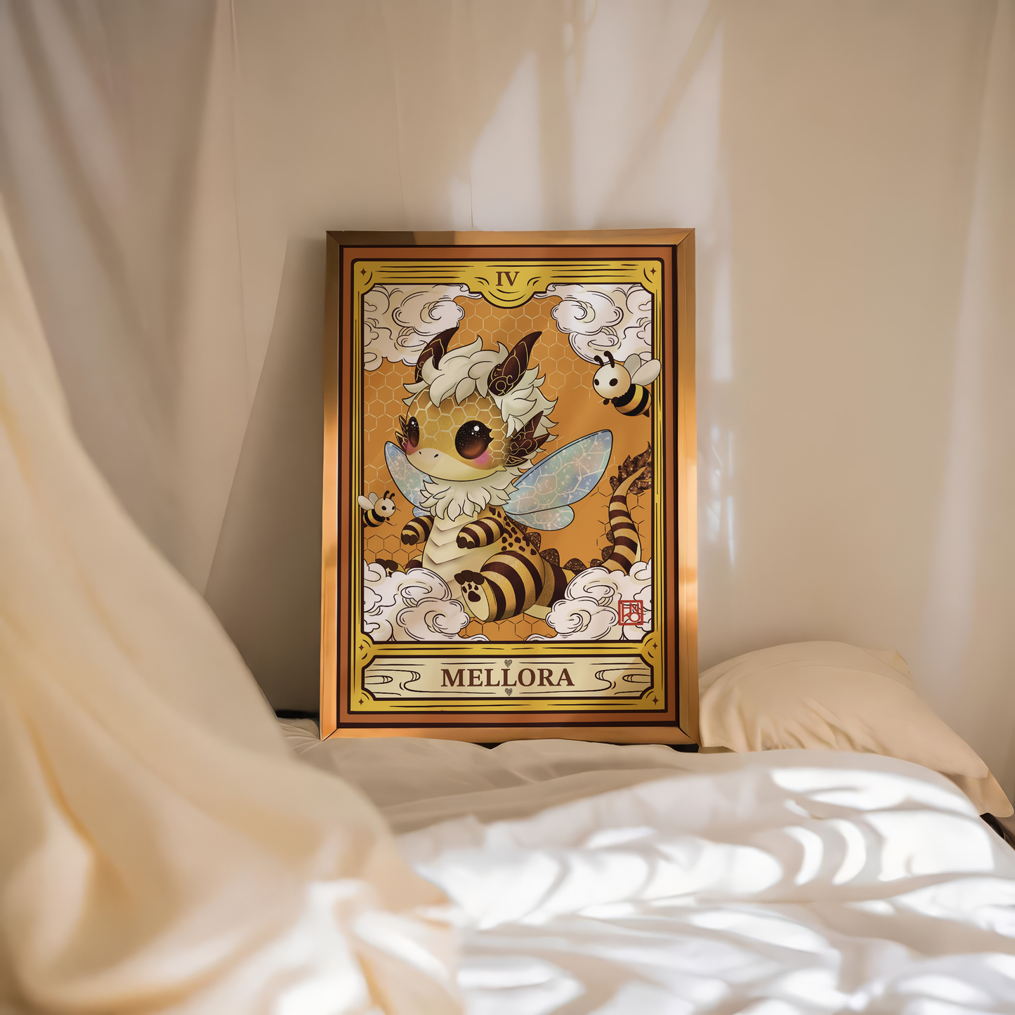 Mellora Poster: Dragoness of Nectar and Blossoms