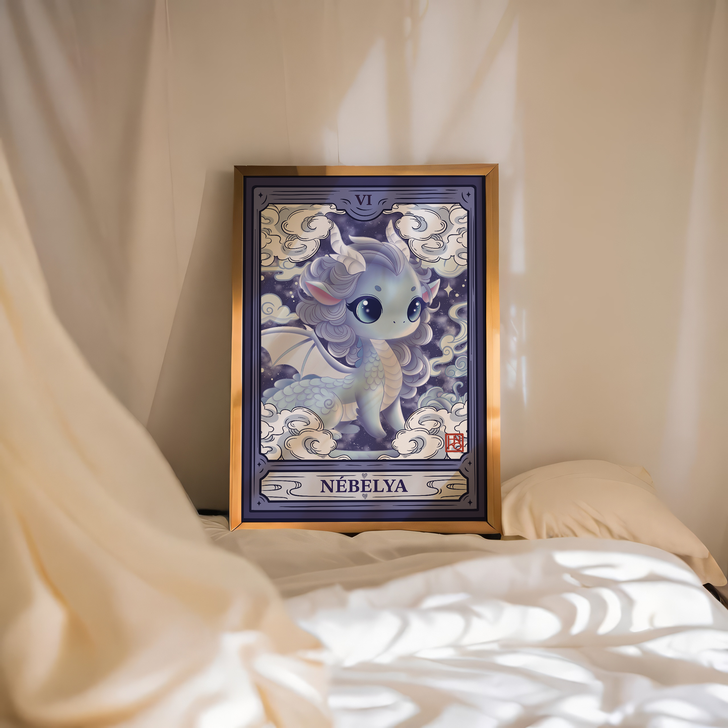 Nebelya Poster: Dragoness of Mist and Dreams