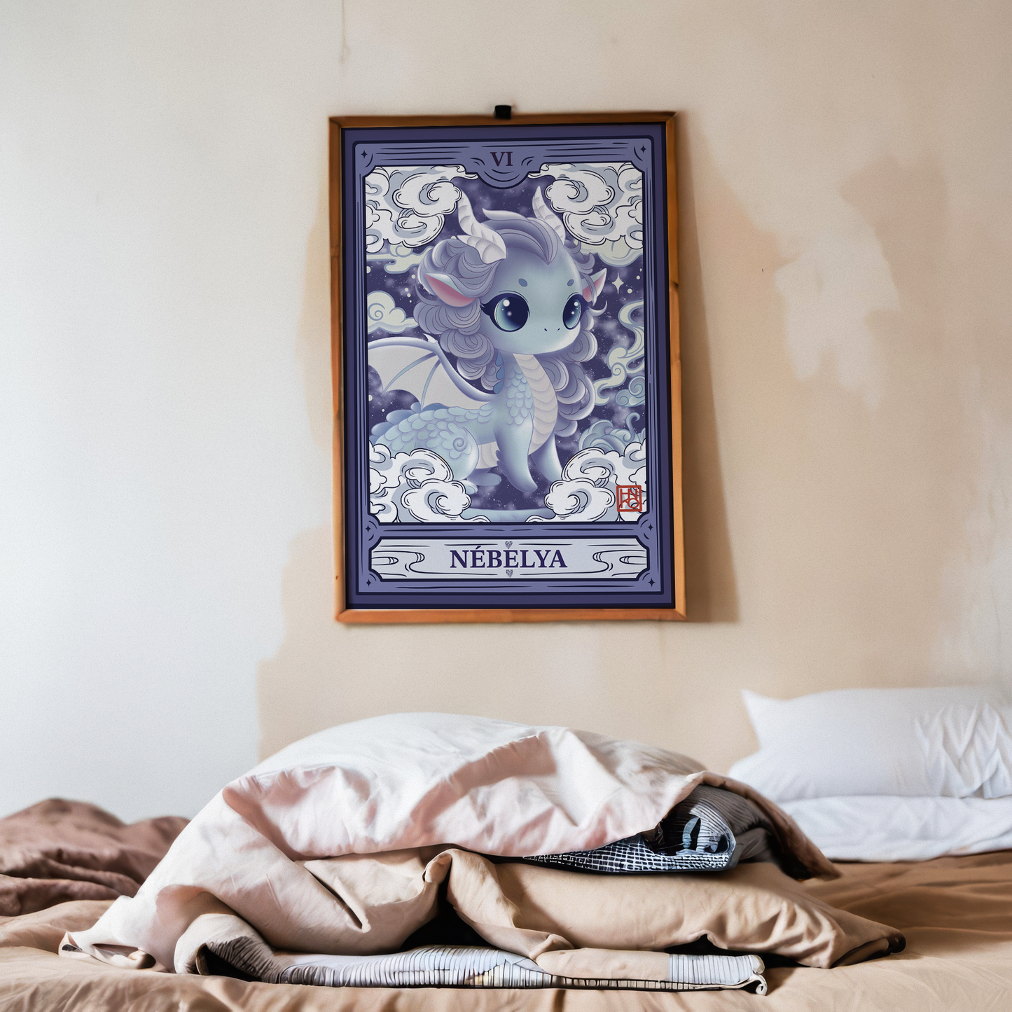 Nebelya Poster: Dragoness of Mist and Dreams