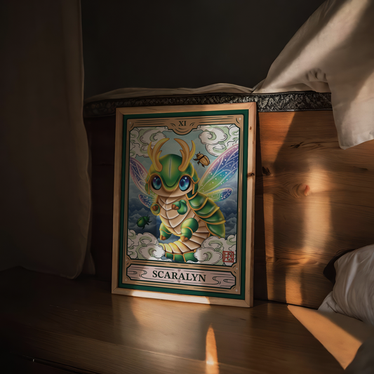 Affiche Scaralyn : Dragon scarabée, gardienne des secrets de la terre