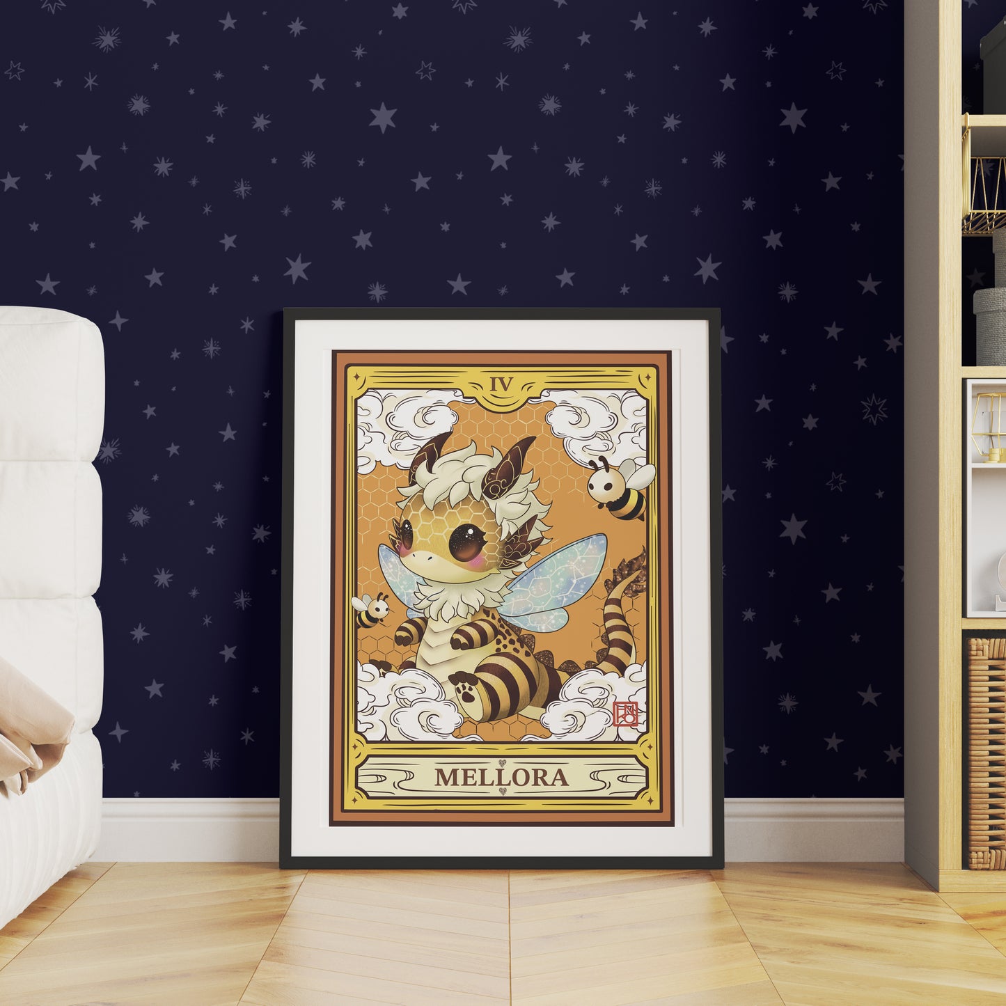 Mellora Poster: Dragoness of Nectar and Blossoms